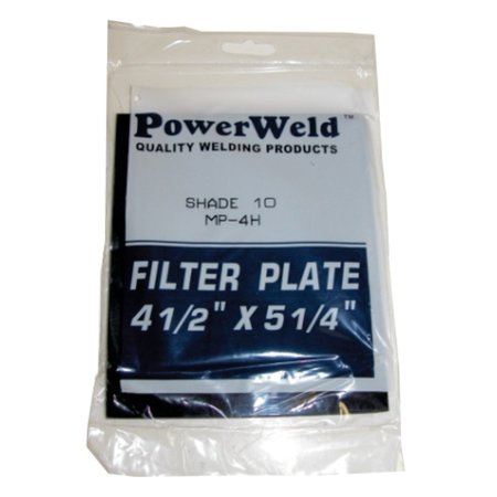 POWERWELD Glass Filter Plate, 4-1/2" x 5-1/4", Shade #9 MP4H9